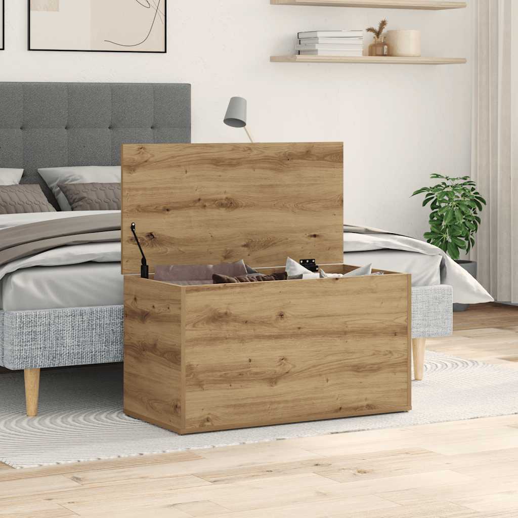 Oppbevaringskiste artisan eik 84x42x46 cm konstruert tre