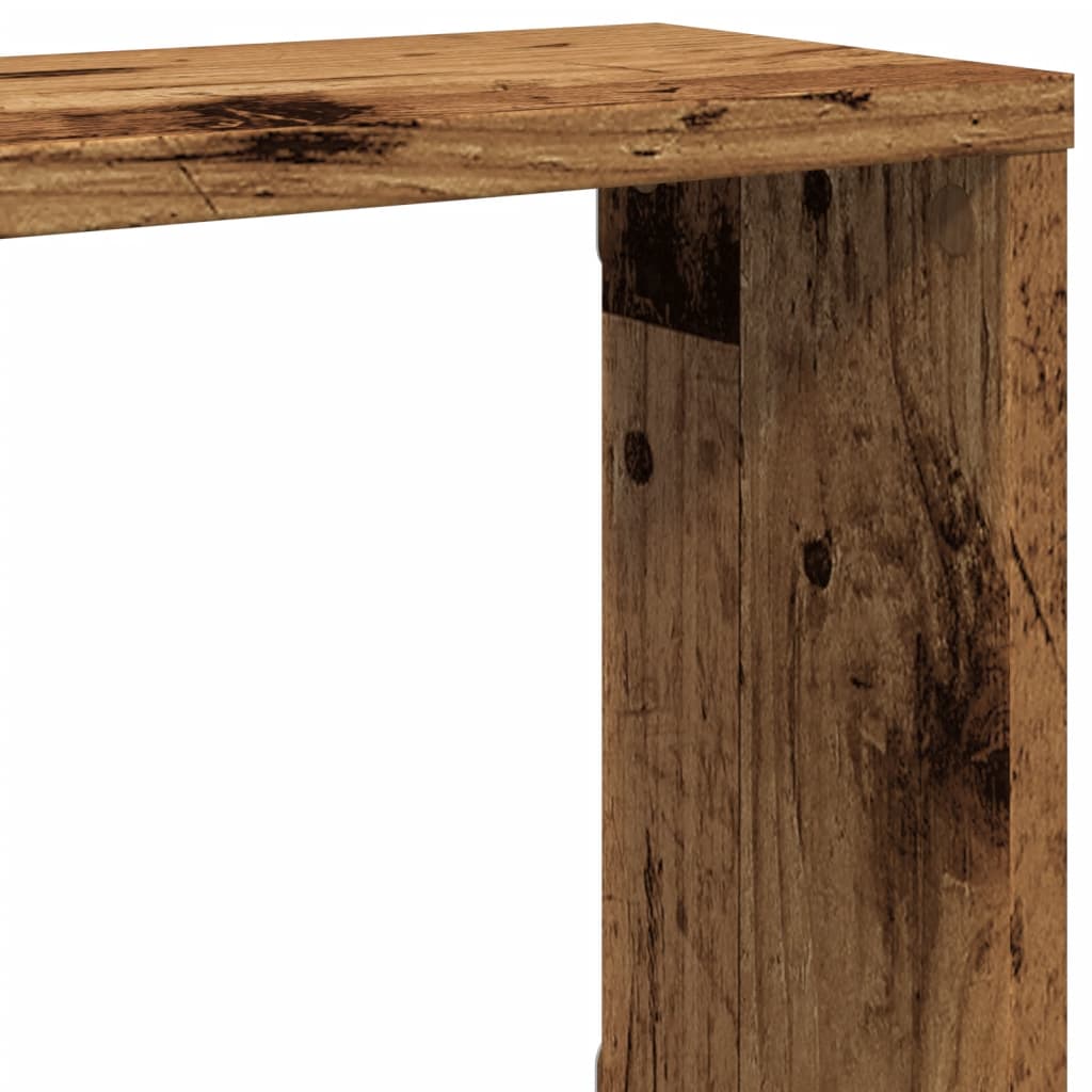 Vegghyller kube 2 stk gammelt tre 100x15x30 cm konstruert tre vidaXL