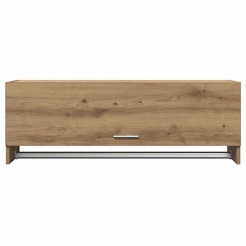 Garderobe artisan eik 100x32,5x35 cm konstruert tre