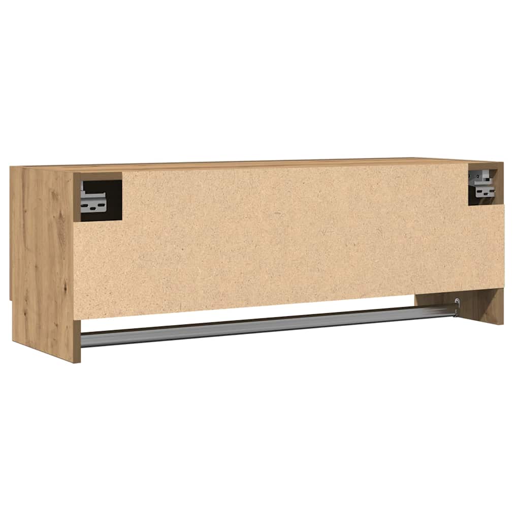 Garderobe artisan eik 100x32,5x35 cm konstruert tre