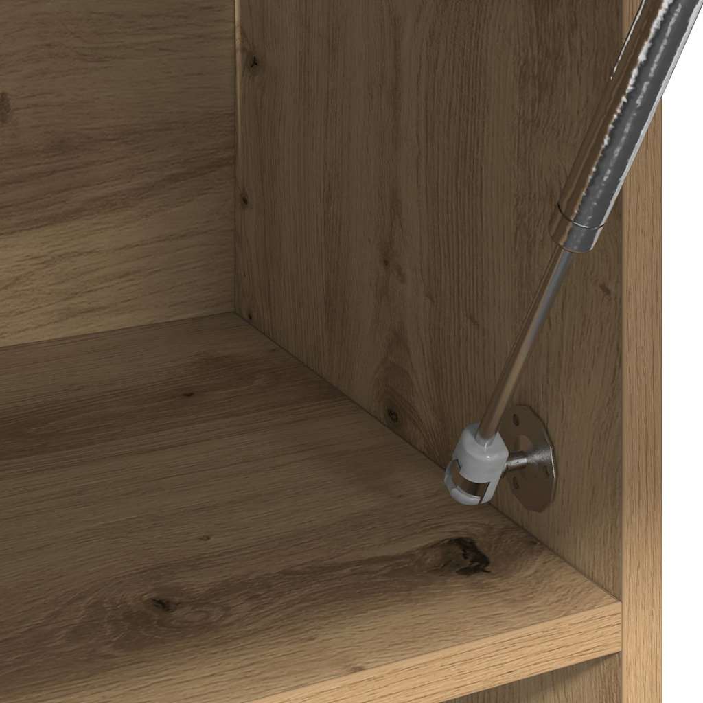 Garderobe artisan eik 100x32,5x35 cm konstruert tre