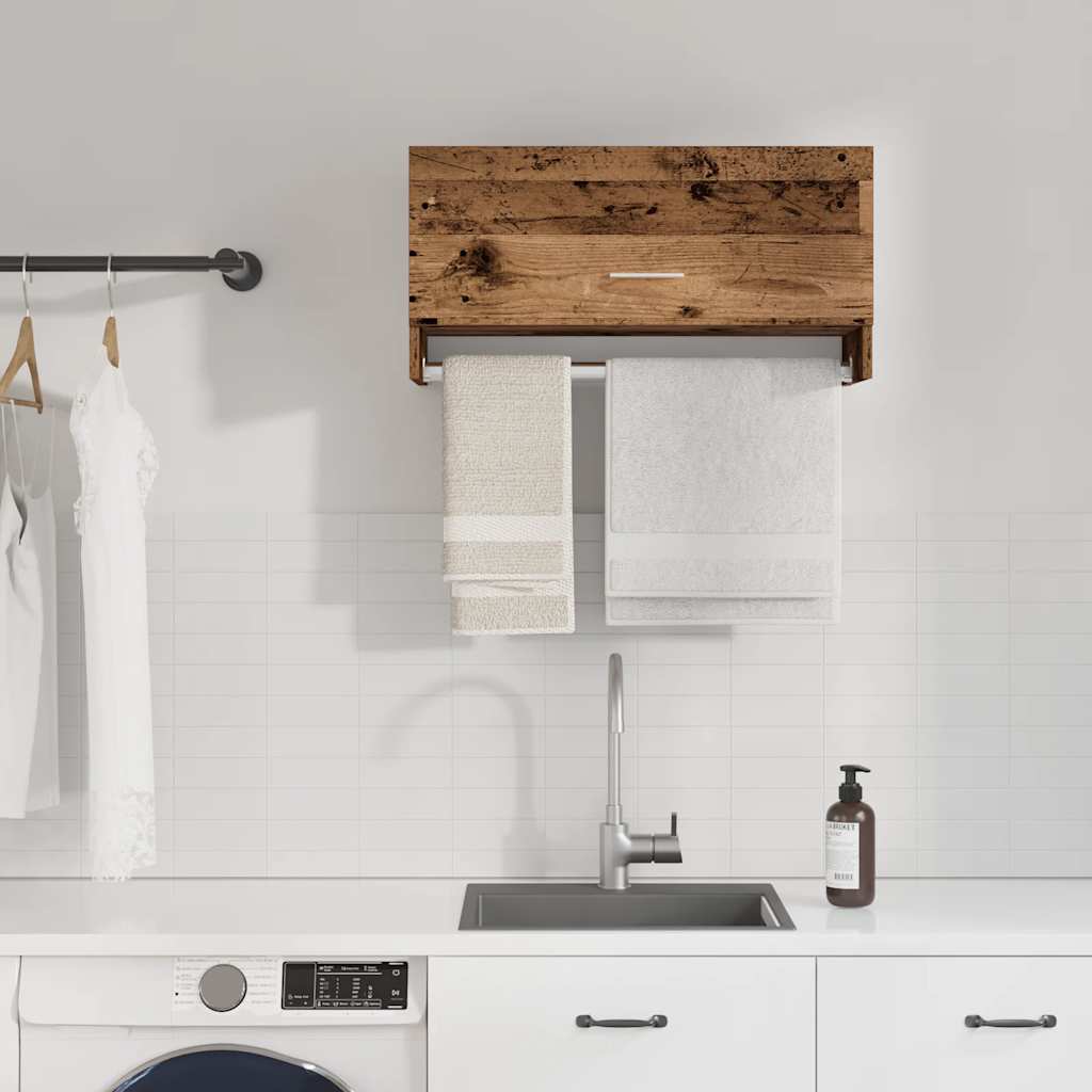 Garderobe gammelt tre 70x32,5x35 cm konstruert tre