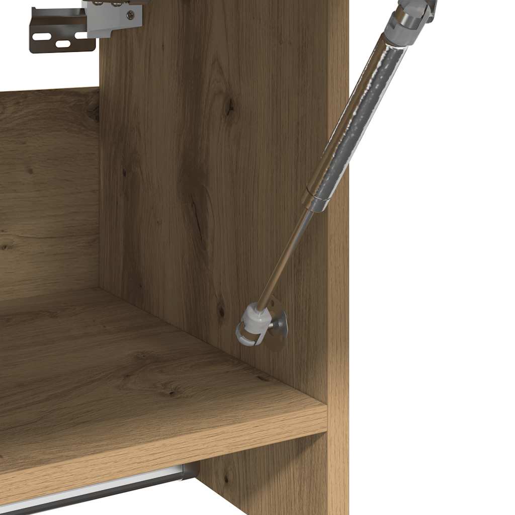 Garderobe artisan eik 70x32,5x35 cm konstruert tre