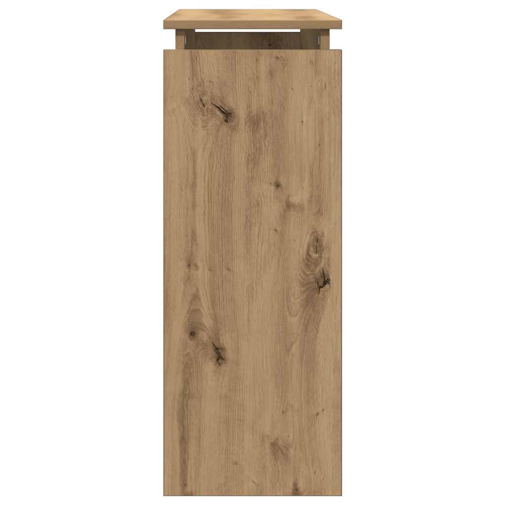 Konsollbord artisan eik 80x30x80 cm konstruert tre