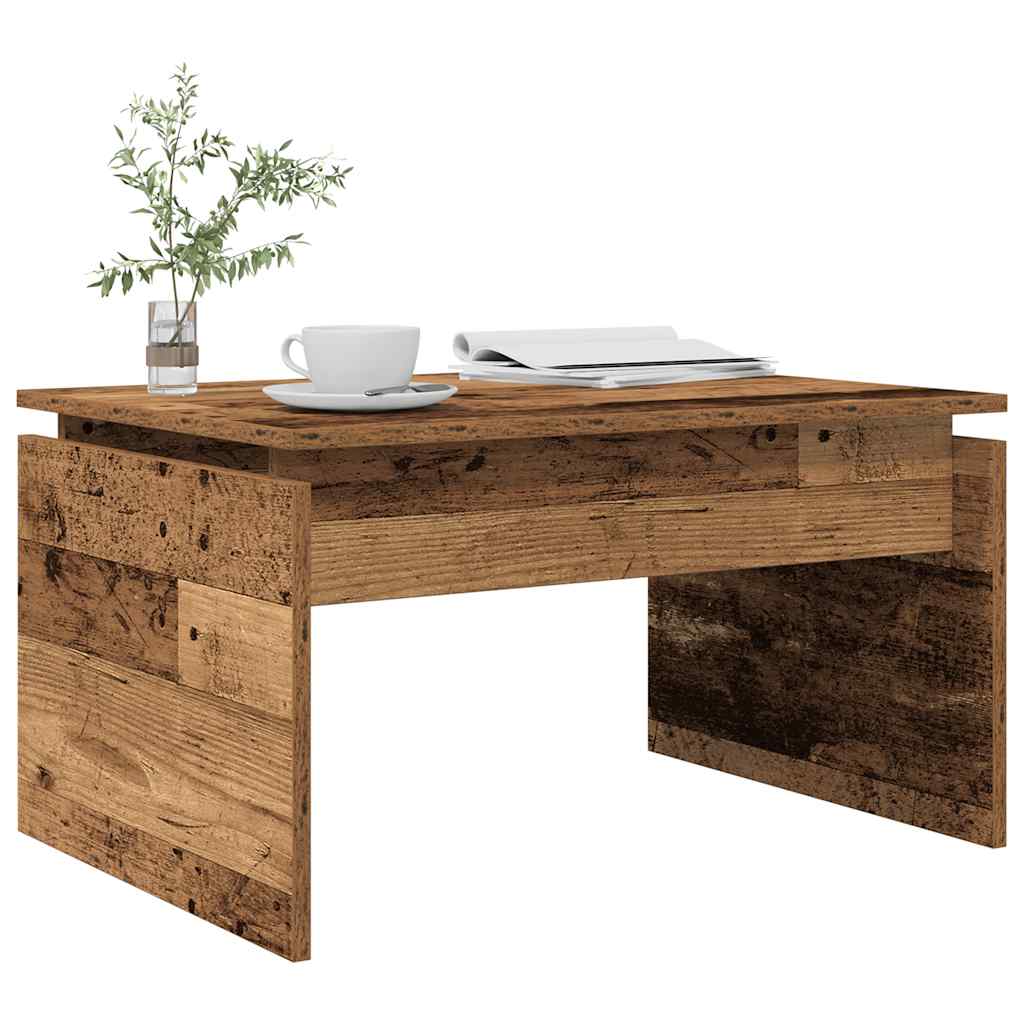 Salongbord gammelt tre 68x50x38 cm konstruert tre
