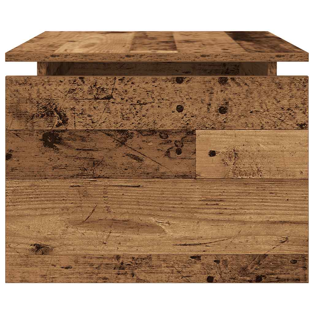 Salongbord gammelt tre 68x50x38 cm konstruert tre
