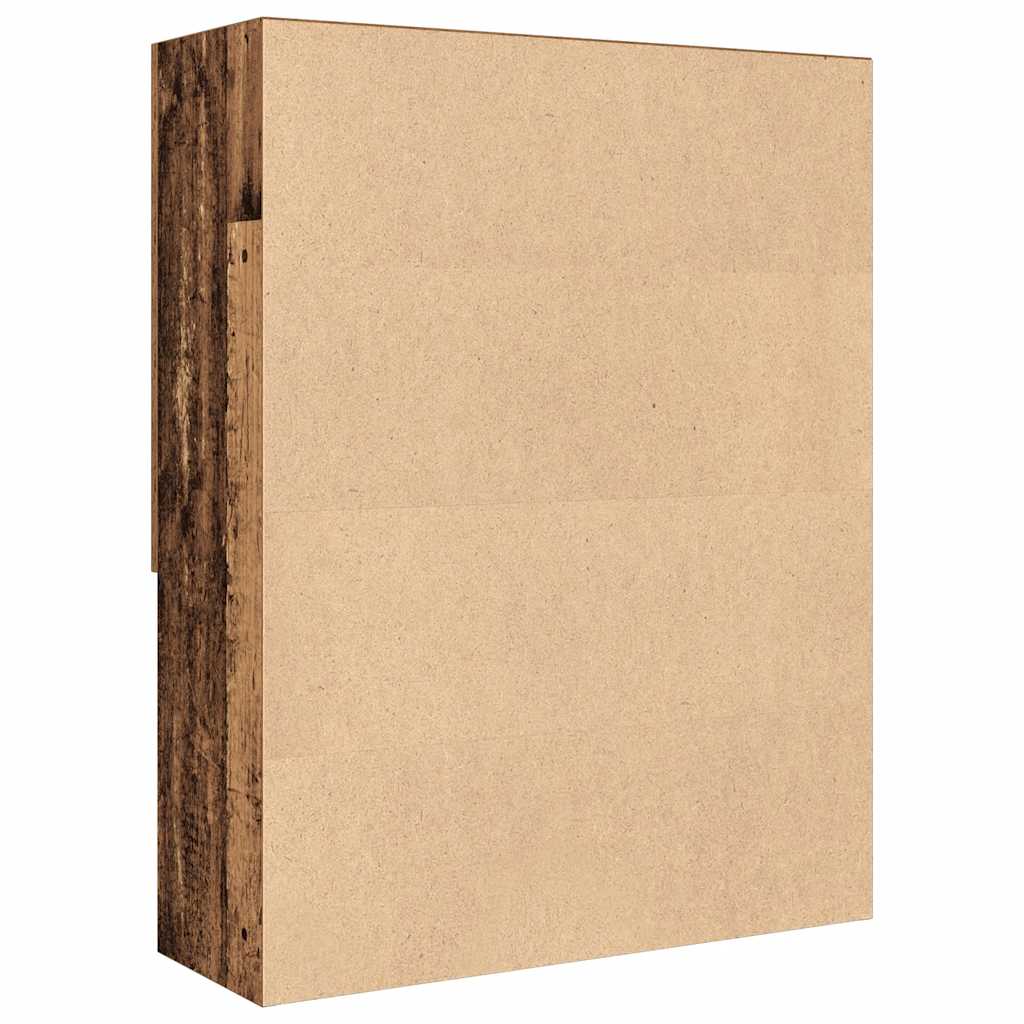 Vaskemaskinskap gammelt tre 70,5x25,5x90 cm
