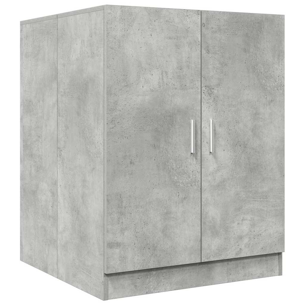 Vaskemaskinskap betonggrå 70,5x71,5x91,5 cm