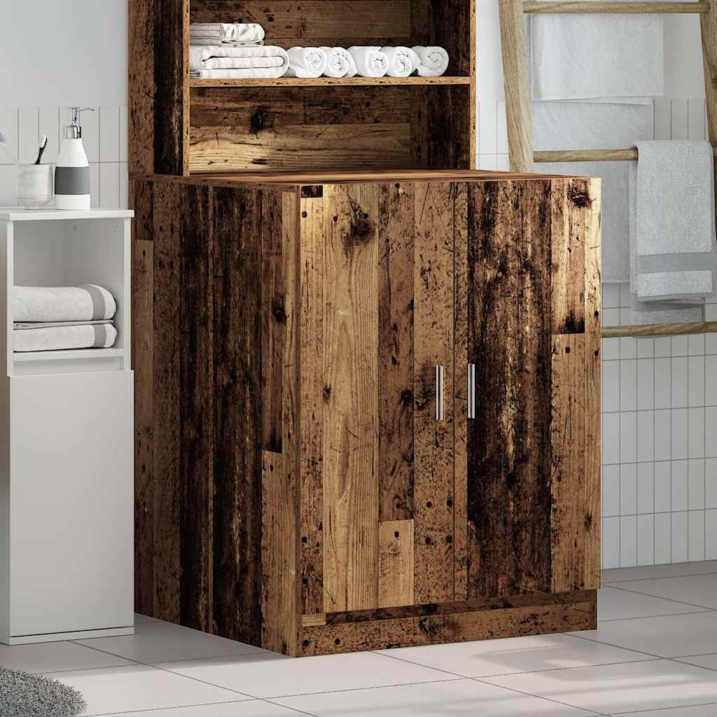 Vaskemaskinskap gammelt tre 70,5x71,5x91,5 cm vidaXL