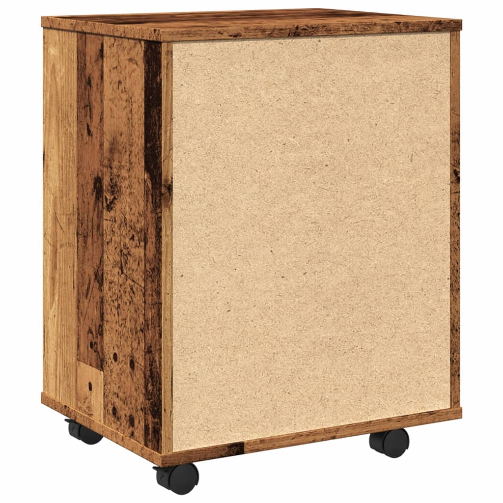Rulleskap gammelt tre 46x36x59 cm konstruert tre