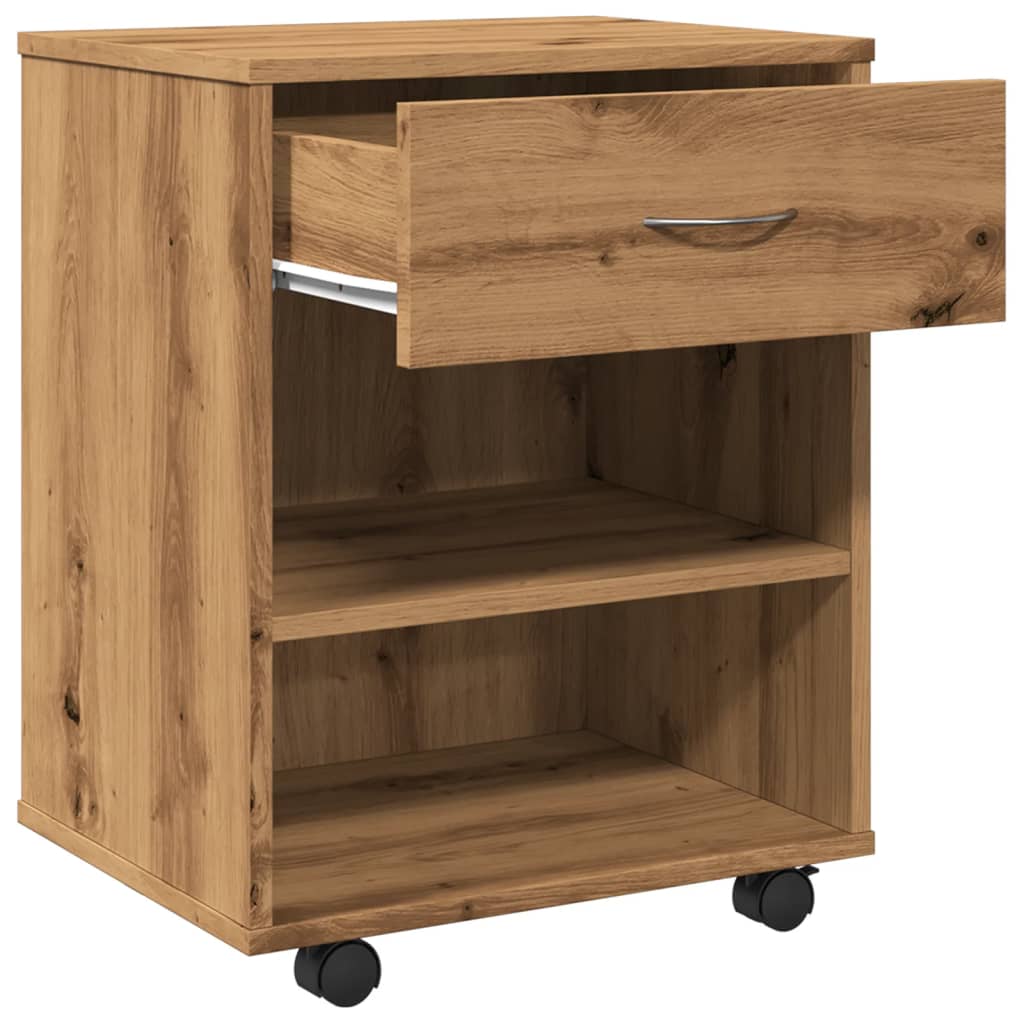 Rulleskap artisan eik 46x36x59 cm konstruert tre