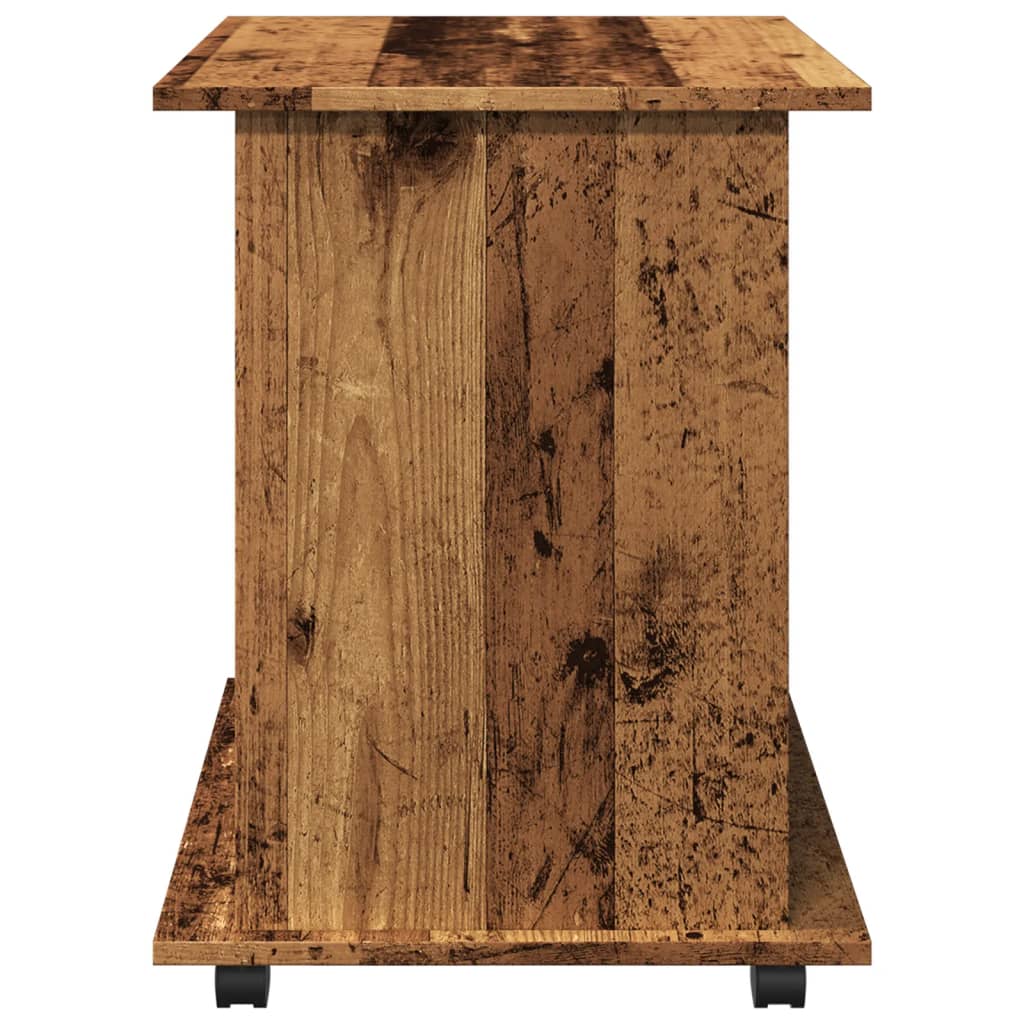 Rulleskap gammelt tre 60x45x60 cm konstruert tre
