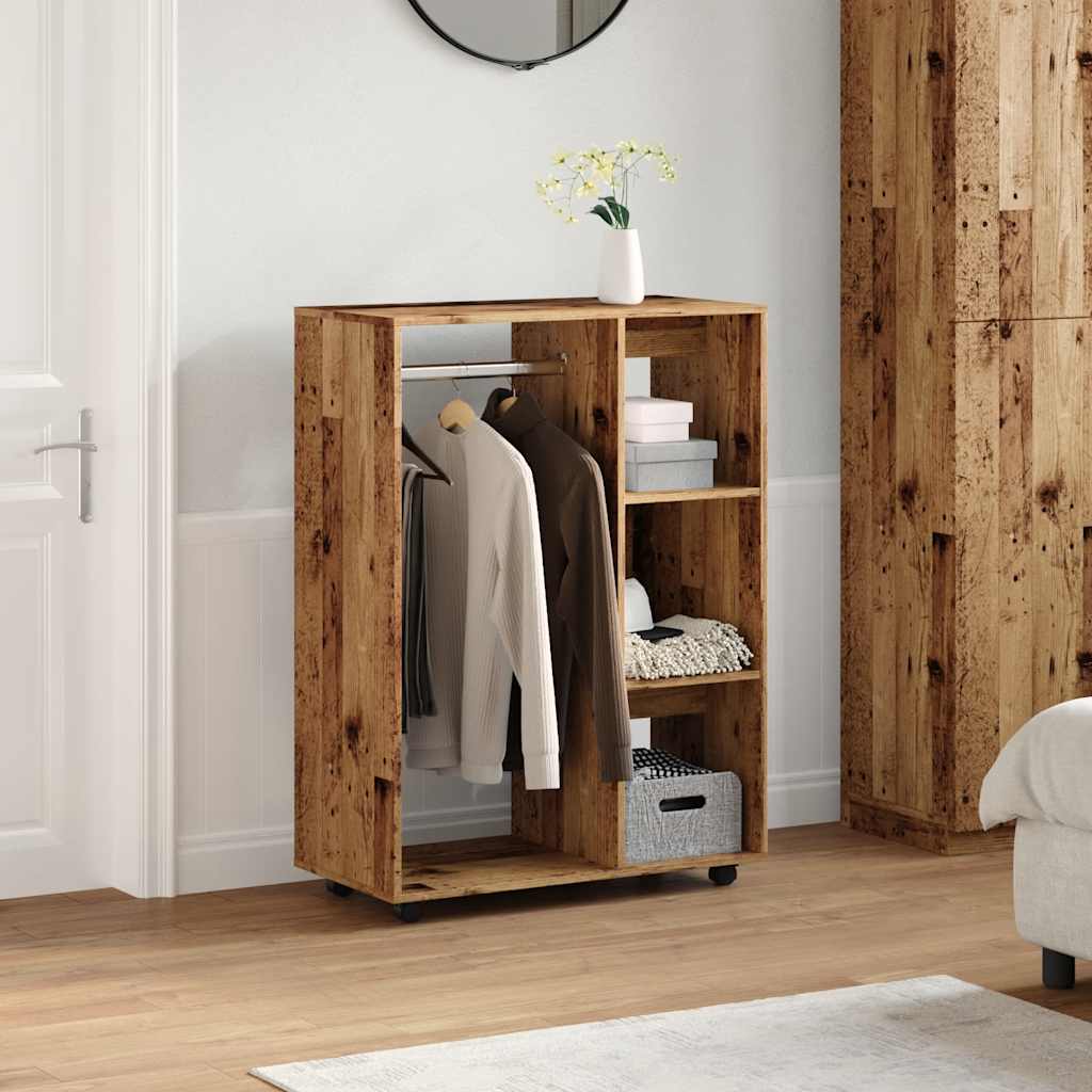 Garderobe gammelt tre 80x40x110 cm konstruert tre