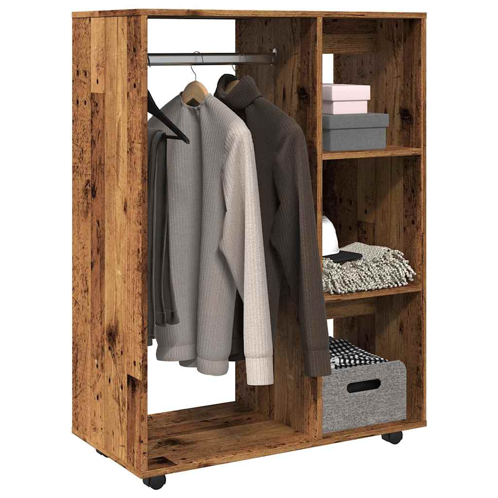 Garderobe gammelt tre 80x40x110 cm konstruert tre