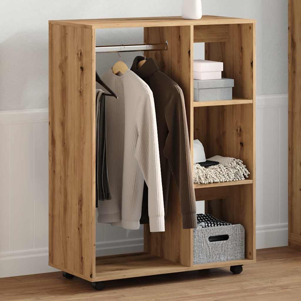 Garderobe artisan eik 80x40x110 cm konstruert tre