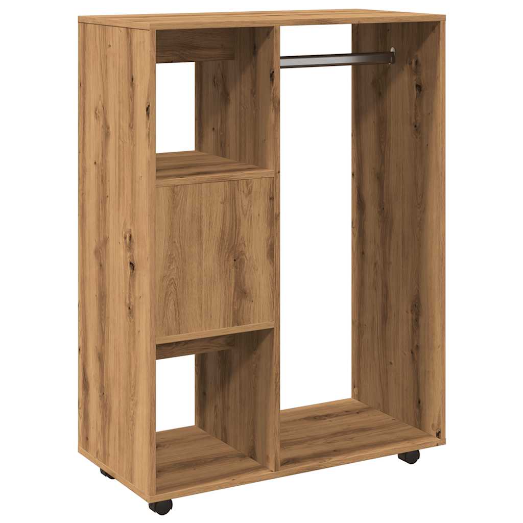 Garderobe artisan eik 80x40x110 cm konstruert tre
