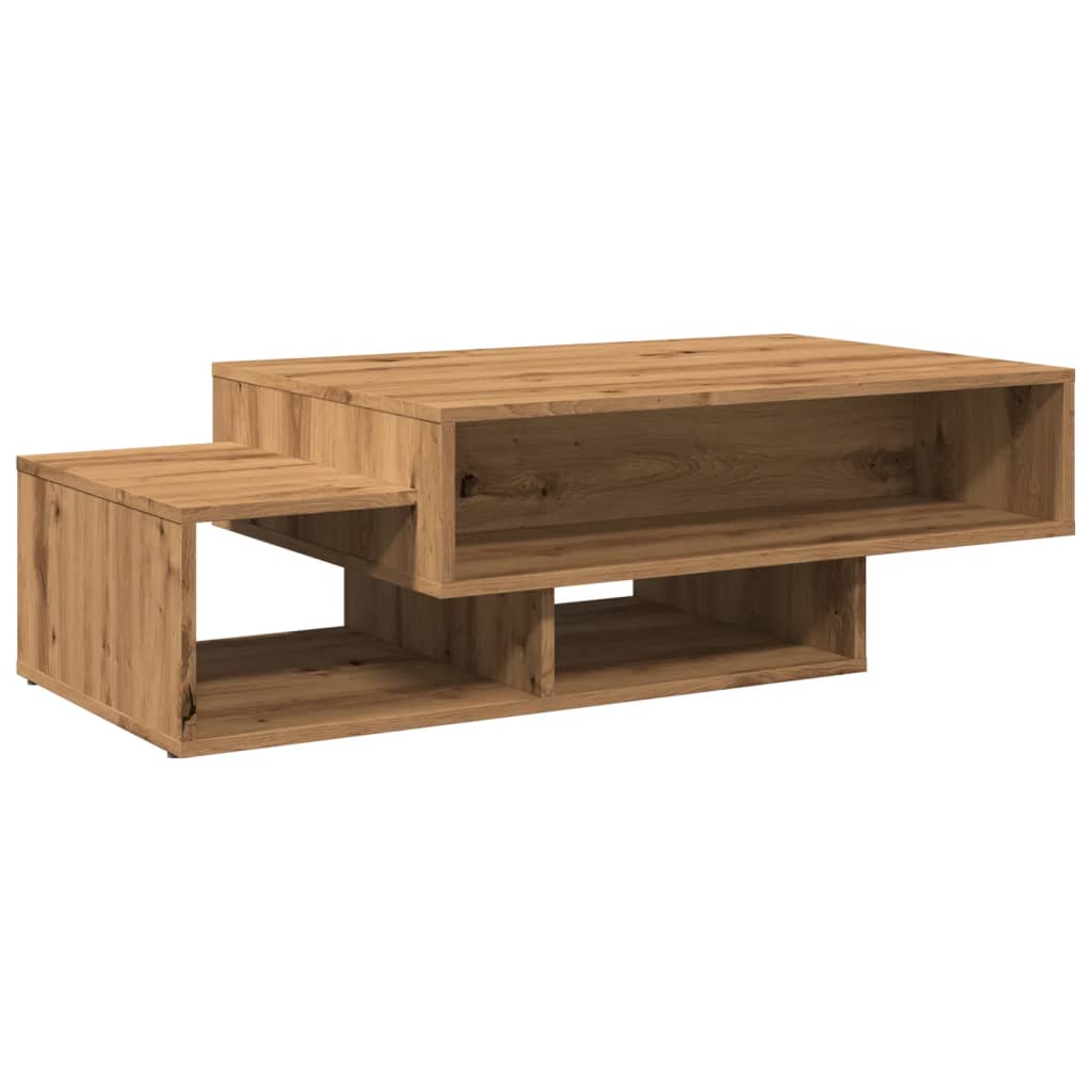 Salongbord artisan eik 105x55x32 cm konstruert tre