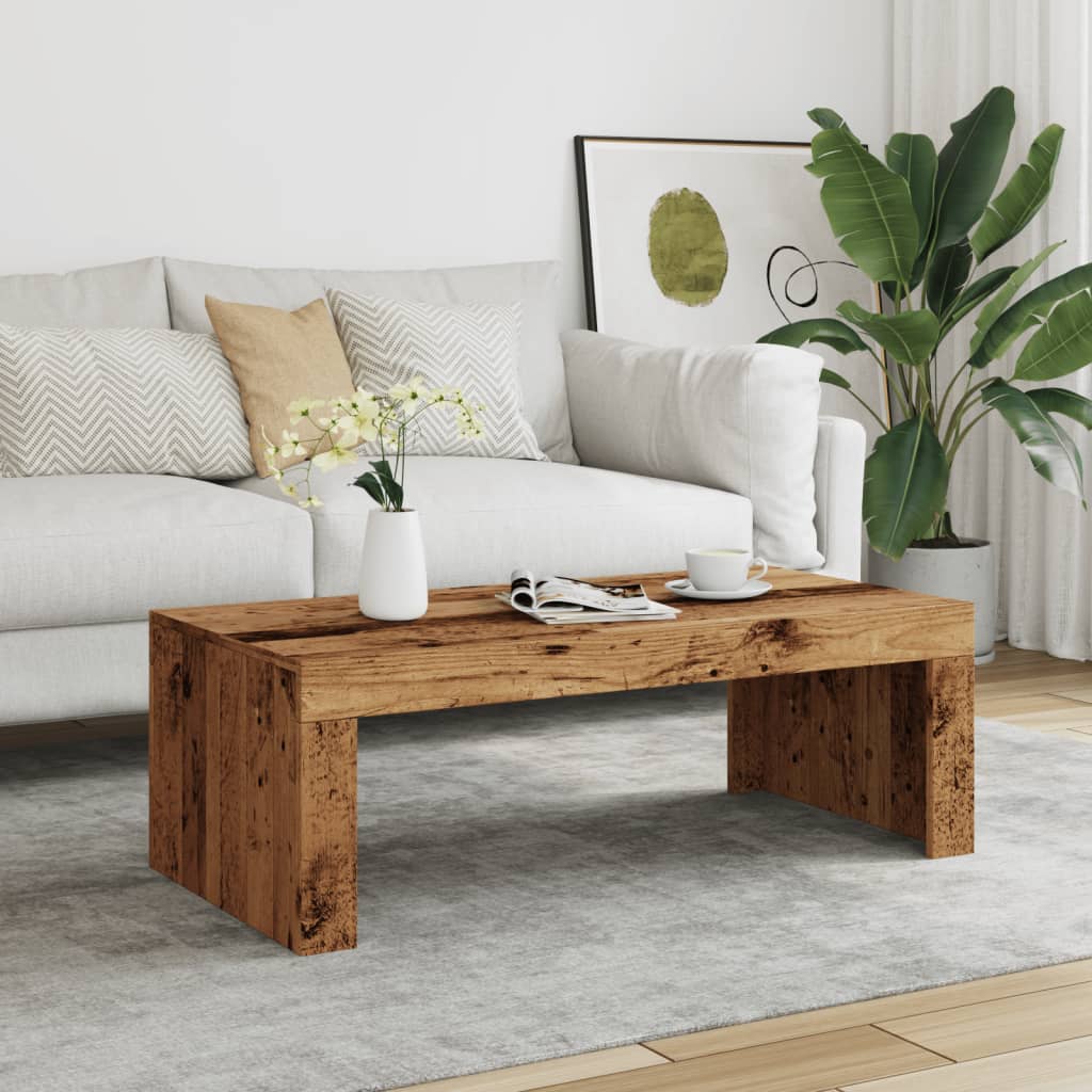 Salongbord gammelt tre 102x50x35 cm konstruert tre