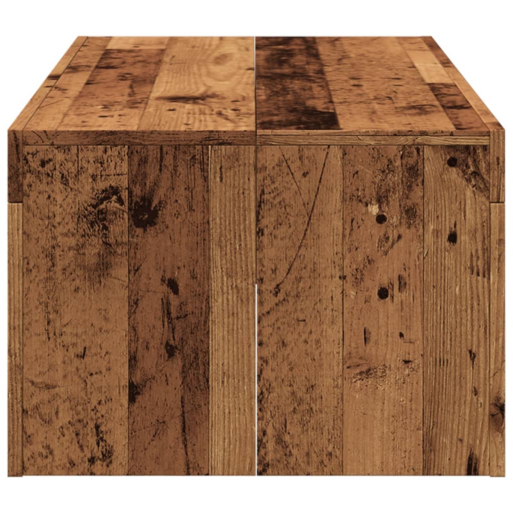 Salongbord gammelt tre 102x50x35 cm konstruert tre