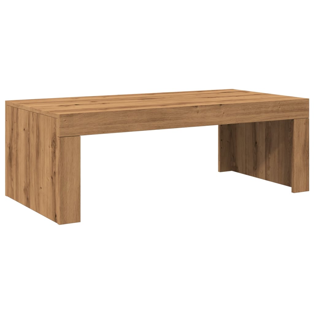 Salongbord artisan eik 102x50x35 cm konstruert tre