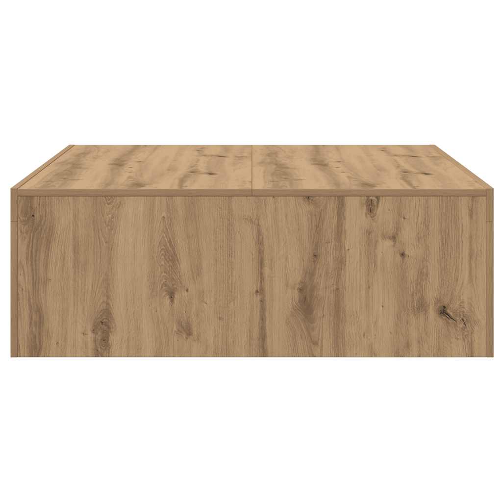 Salongbord artisan eik 100x100x35 cm konstruert tre