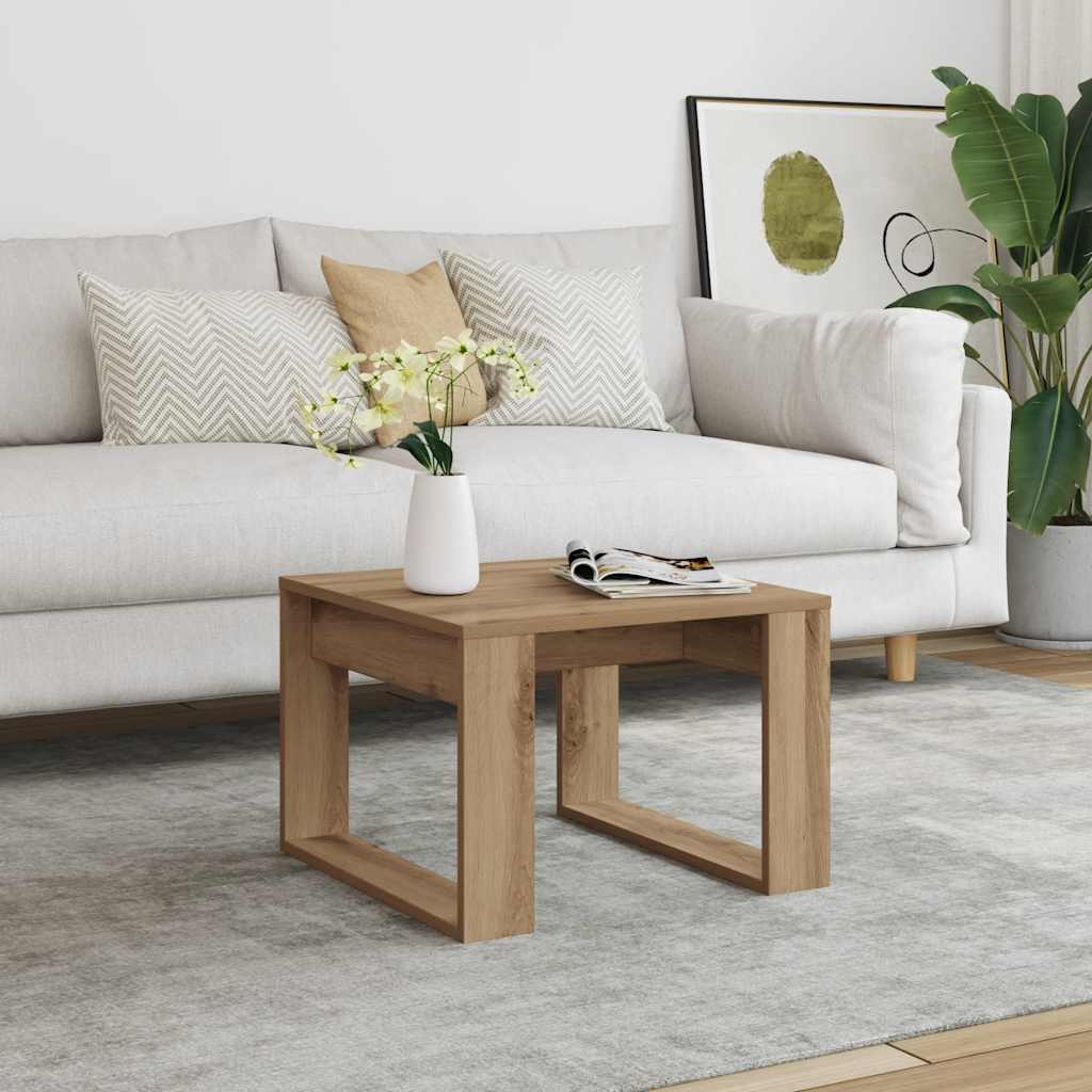 Sidebord artisan eik 50x50x35 cm konstruert tre
