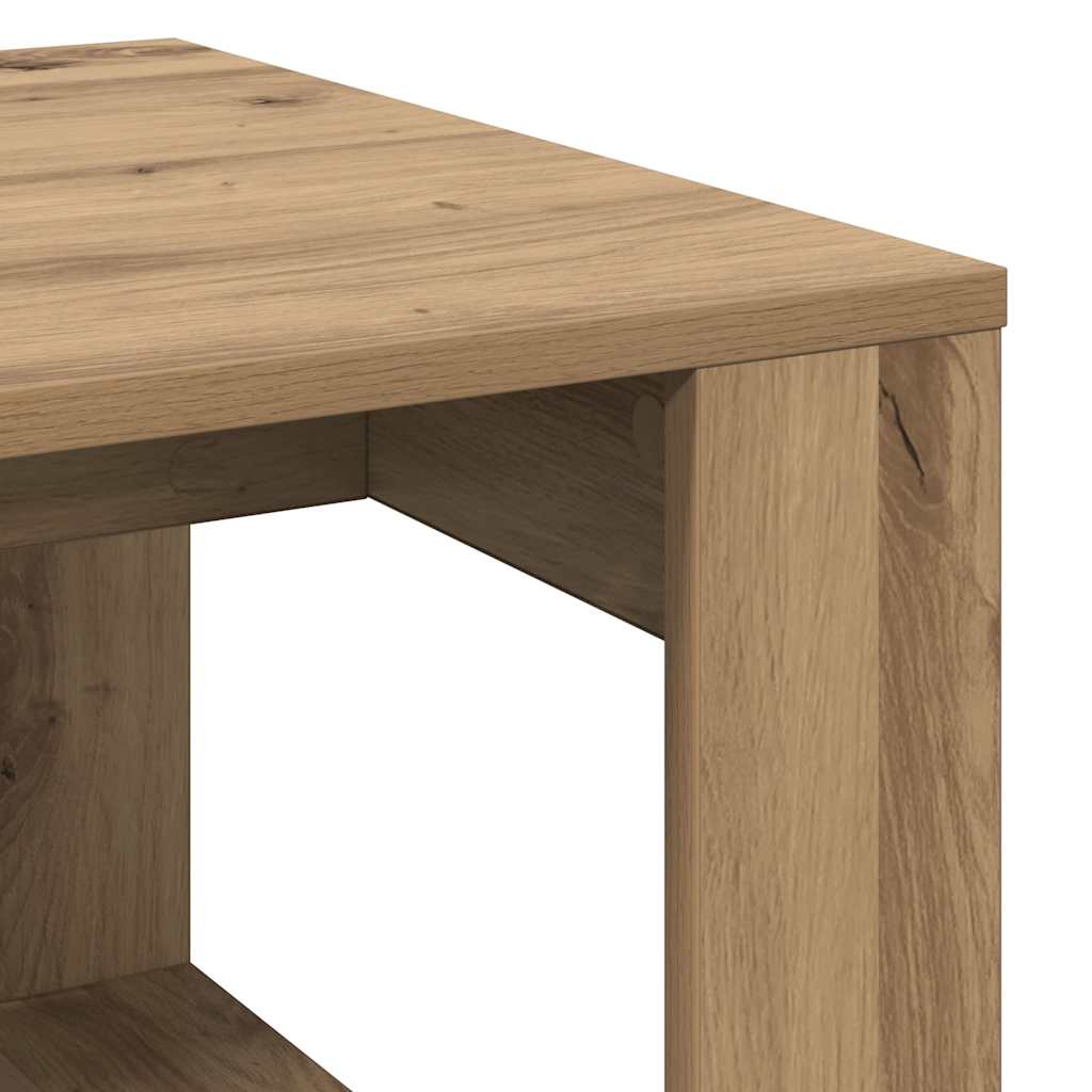 Sidebord artisan eik 50x50x35 cm konstruert tre
