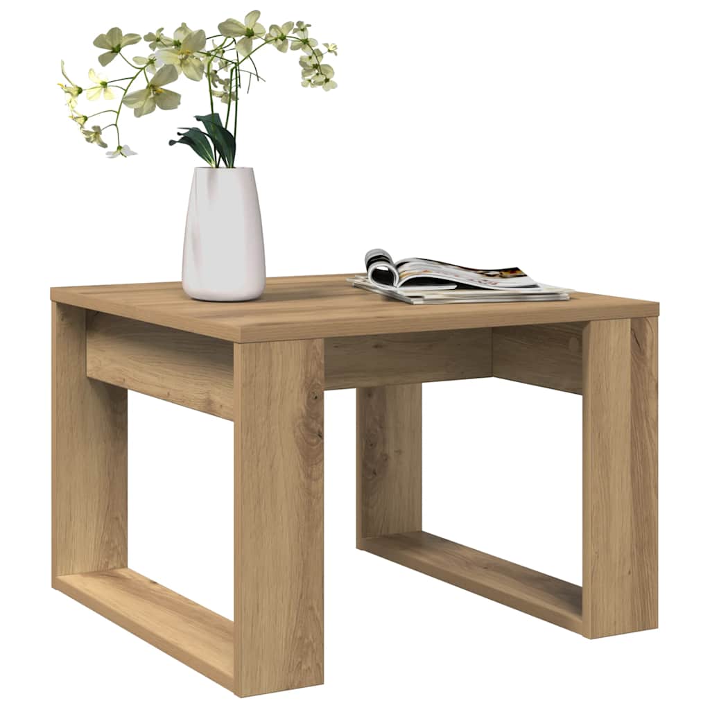 Sidebord artisan eik 50x50x35 cm konstruert tre