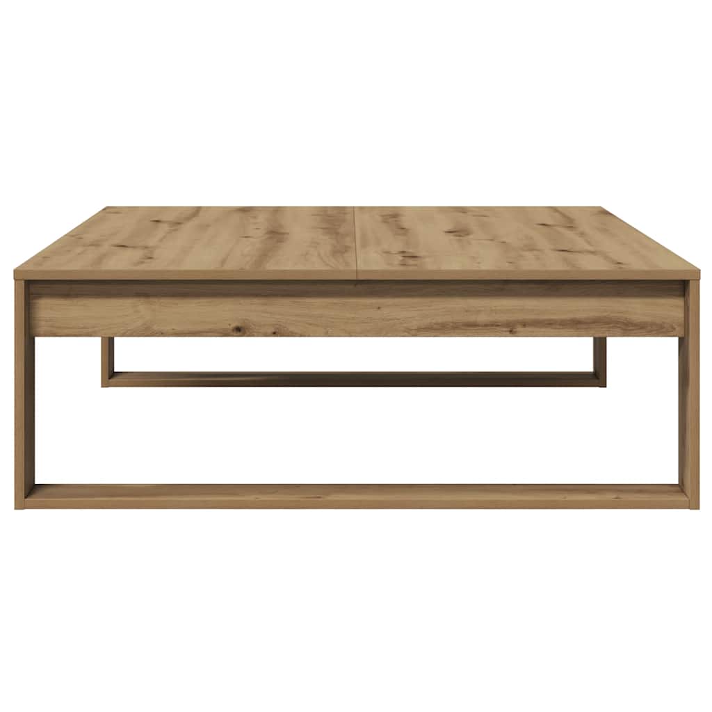 Salongbord artisan eik 100x100x35 cm konstruert tre