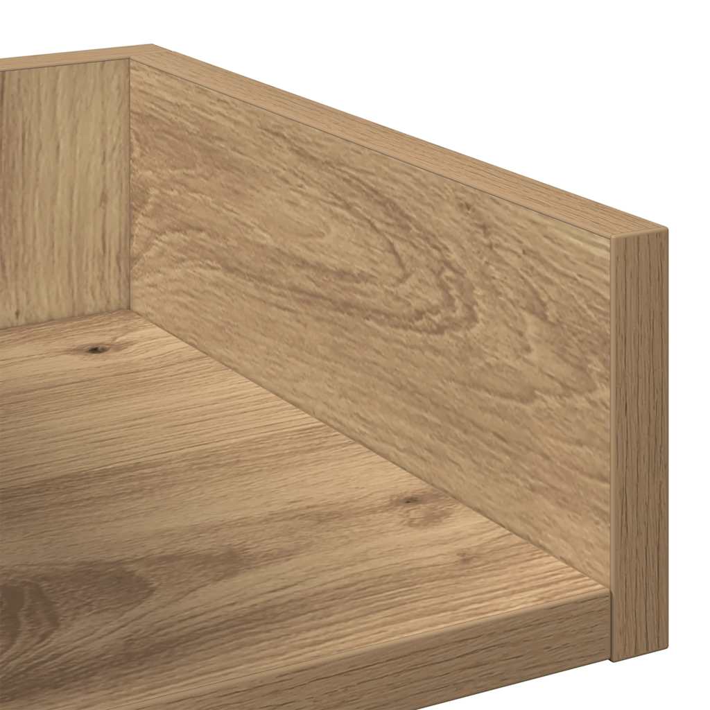Bokhylle artisan eik 86x25,5x140 cm konstruert tre