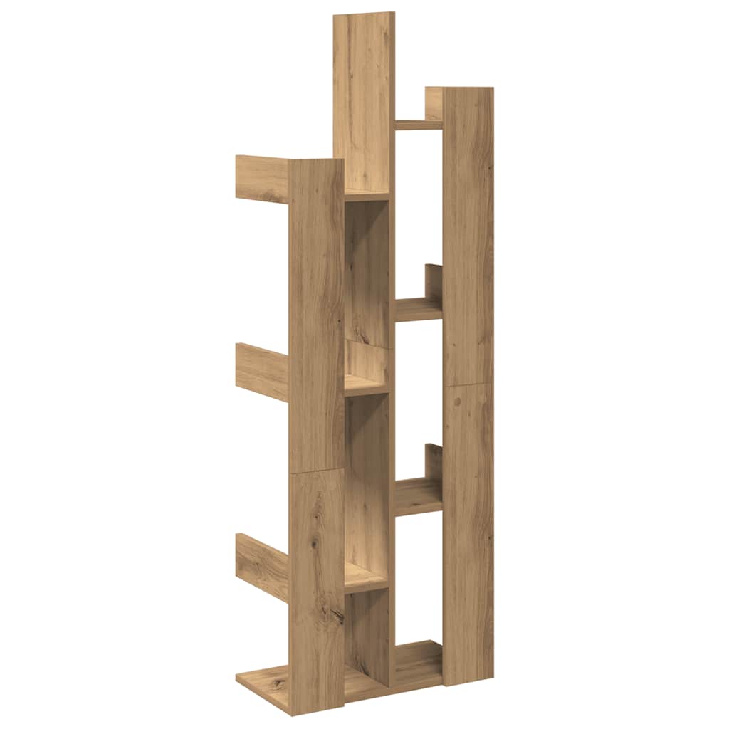 Bokhylle artisan eik 48x25,5x140 cm konstruert tre