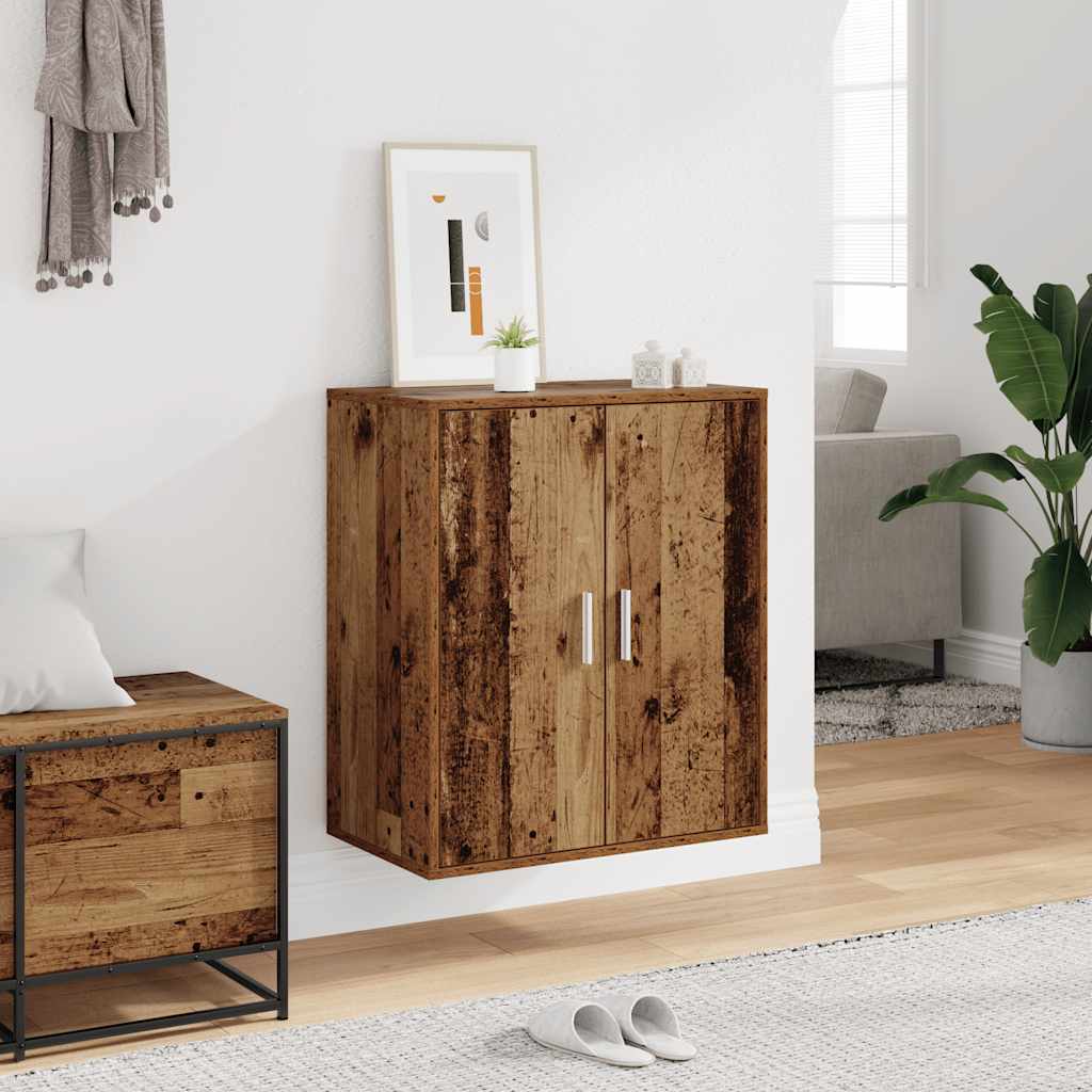 Skoskap gammelt tre 60x35x70 cm konstruert tre