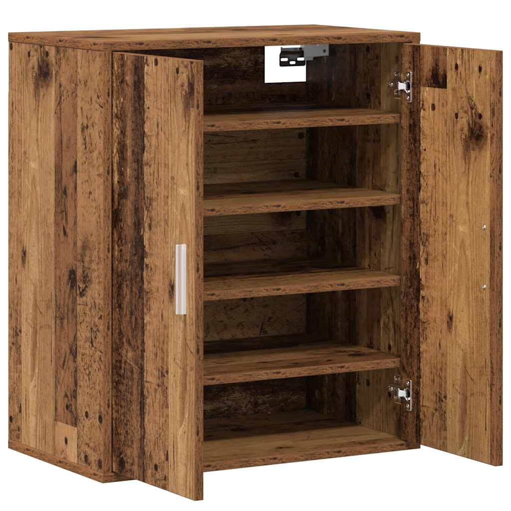 Skoskap gammelt tre 60x35x70 cm konstruert tre