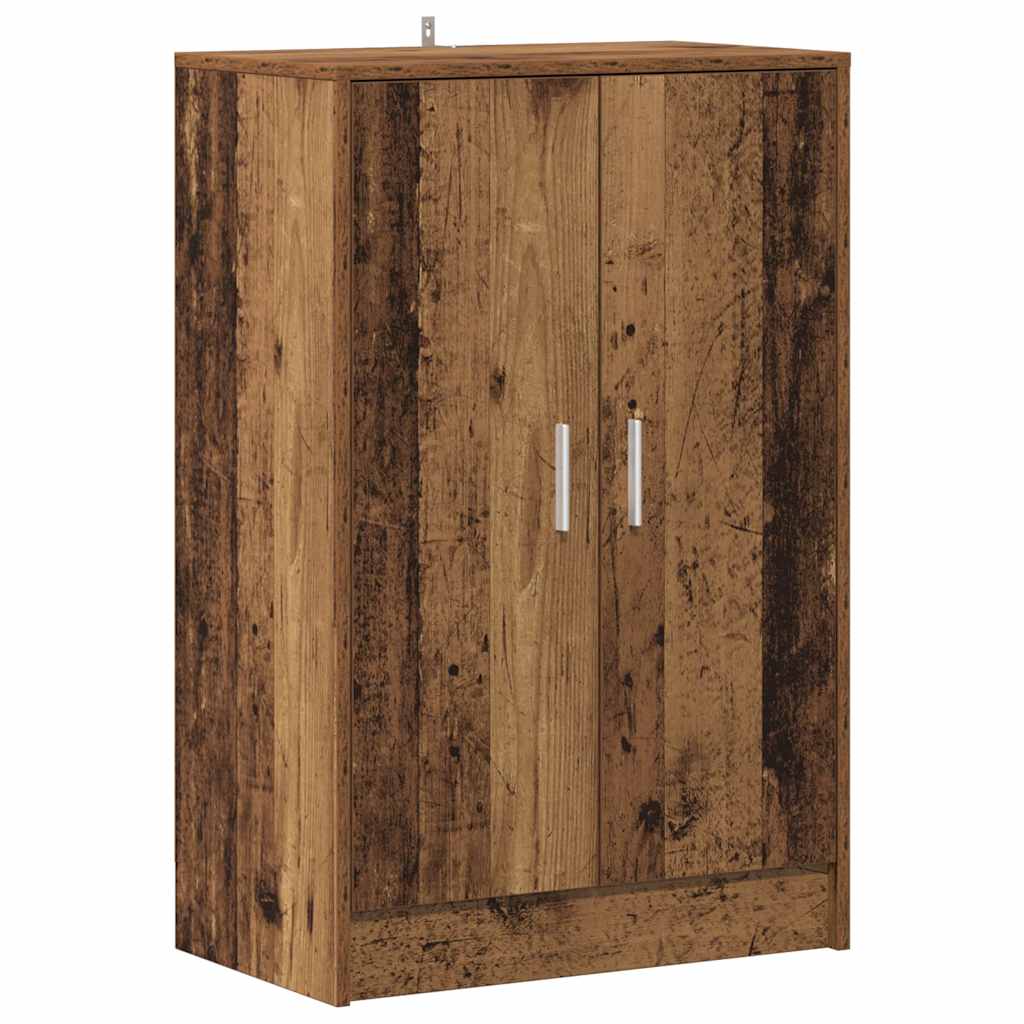 Skoskap gammelt tre 60x35x92 cm konstruert tre
