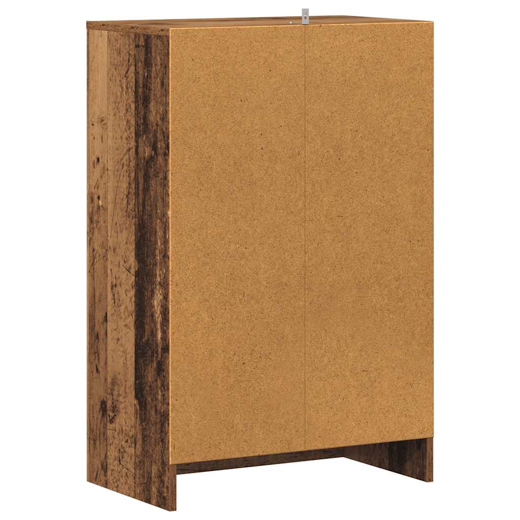 Skoskap gammelt tre 60x35x92 cm konstruert tre