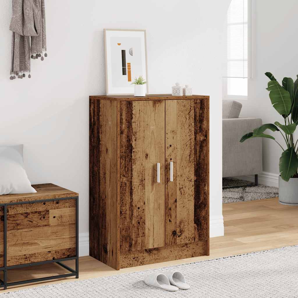 Skoskap gammelt tre 60x35x92 cm konstruert tre