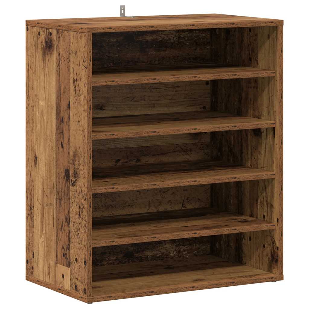 Skoskap gammelt tre 60x35x70 cm konstruert tre