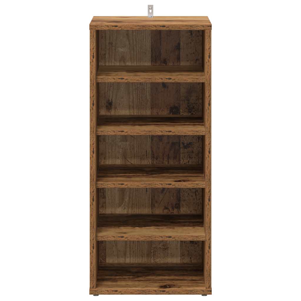 Skoskap gammelt tre 32x35x70 cm konstruert tre