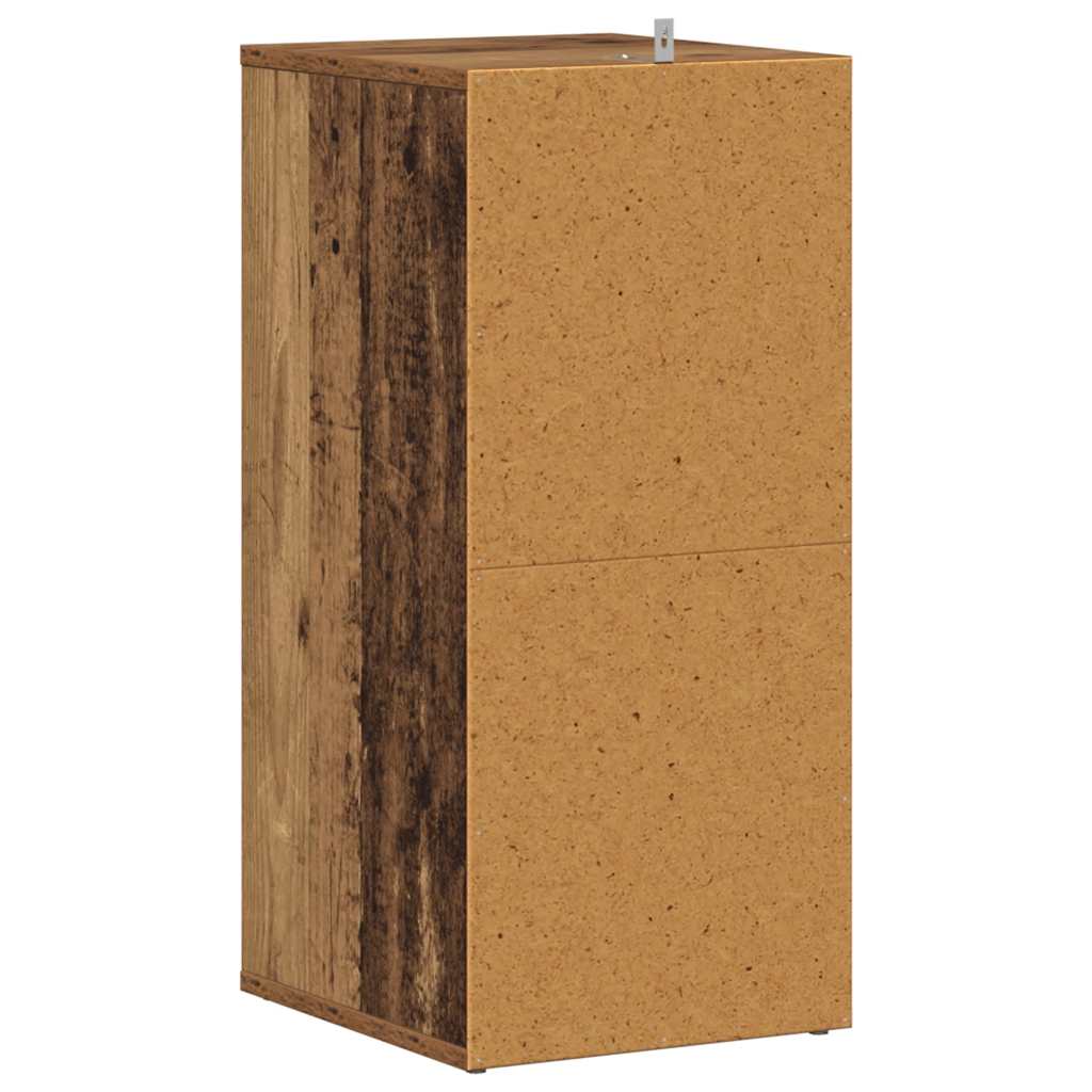 Skoskap gammelt tre 32x35x70 cm konstruert tre