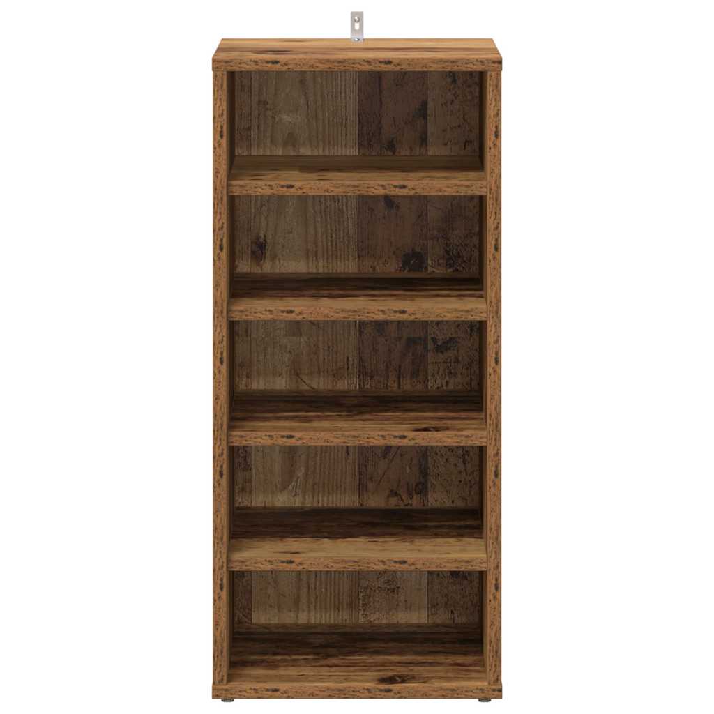 Skoskap 2 stk gammelt tre 32x35x70 cm konstruert tre