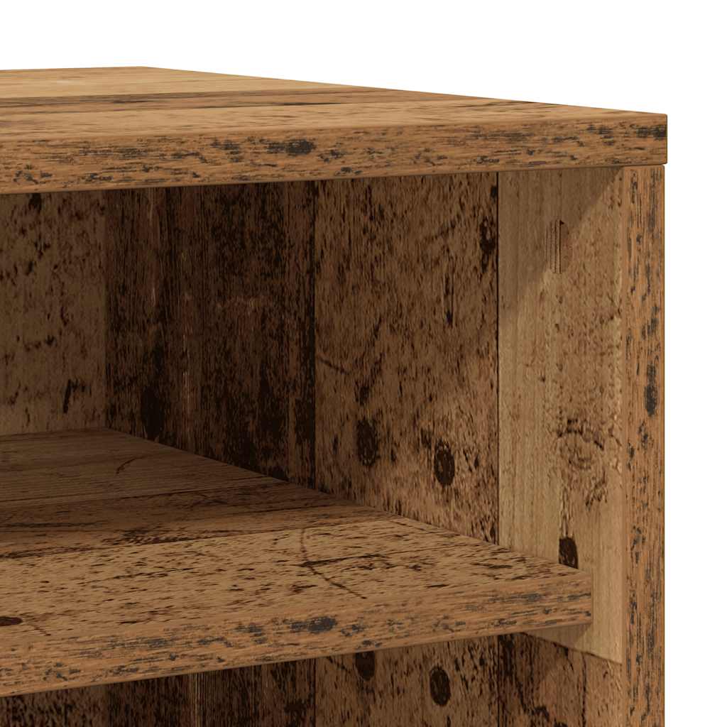 Skoskap 2 stk gammelt tre 32x35x70 cm konstruert tre