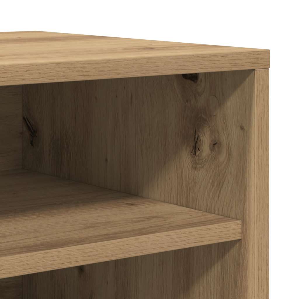 Skohyller svart 2 stk artisan eik 32x35x70 cm konstruert tre