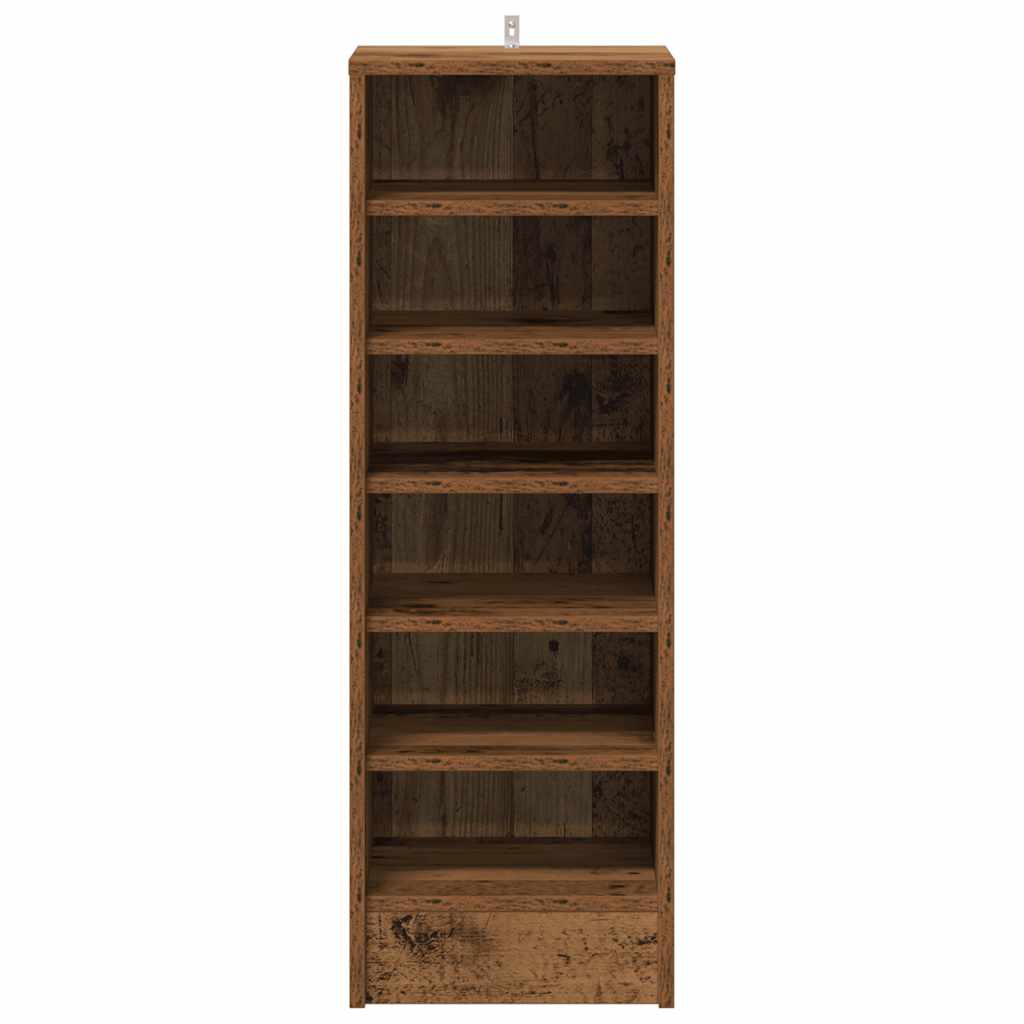 Skoskap gammelt tre 32x35x92 cm konstruert tre