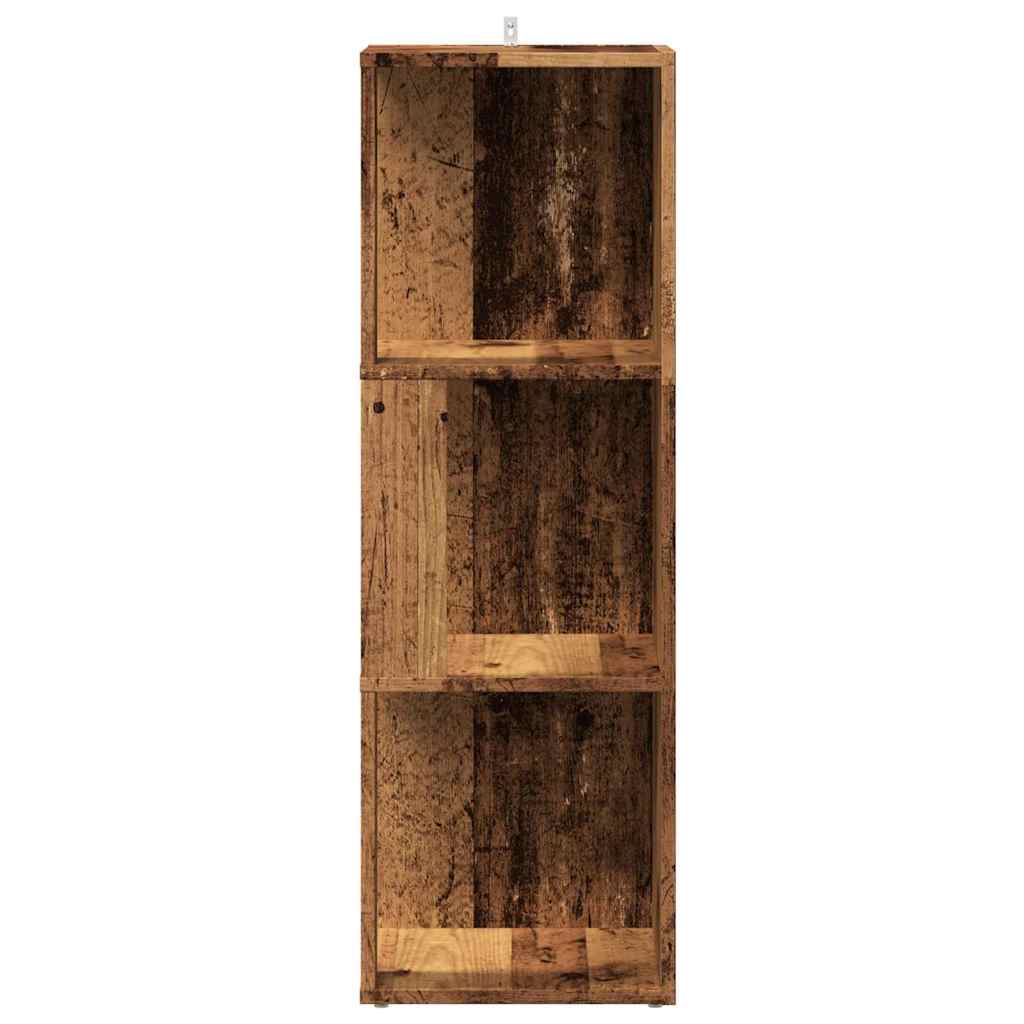 Hjørneskap gammelt tre 33x33x100 cm konstruert tre
