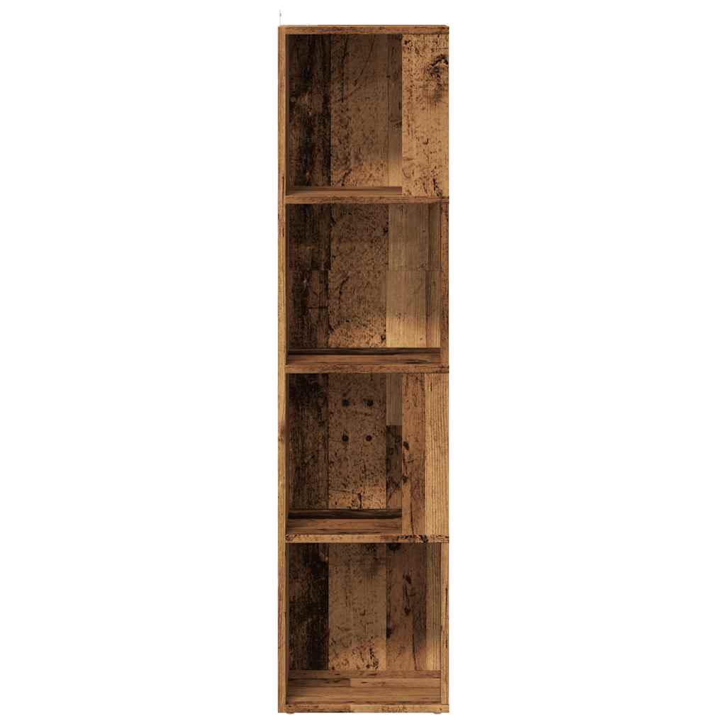 Hjørneskap gammelt tre 33x33x132 cm konstruert tre
