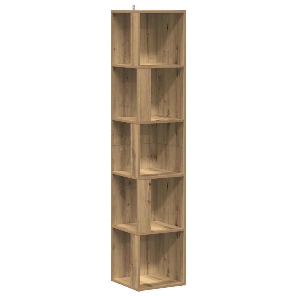 Hjørneskap artisan eik 33x33x165 cm konstruert tre