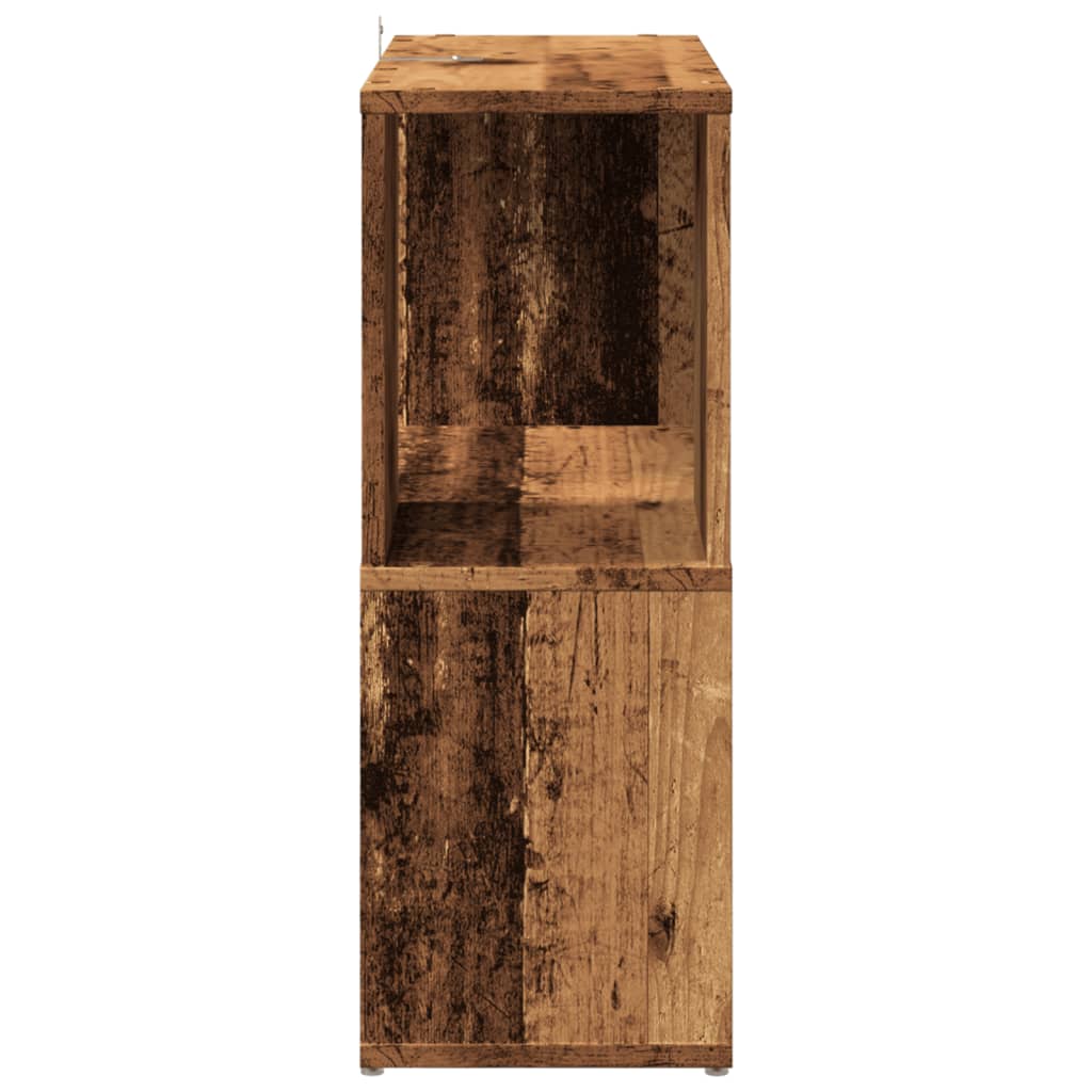Bokhylle gammelt tre 60x24x63 cm konstruert tre