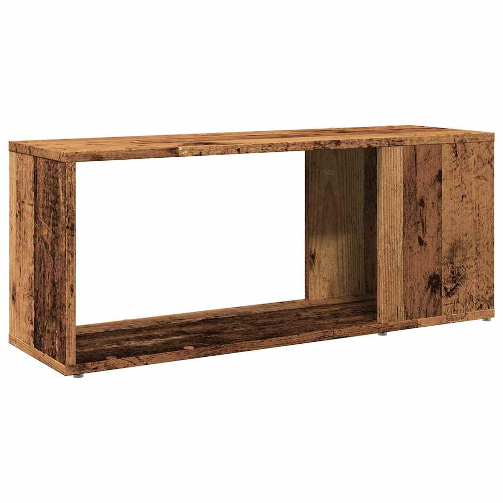 TV-benk gammelt tre 80x24x32cm konstruert tre