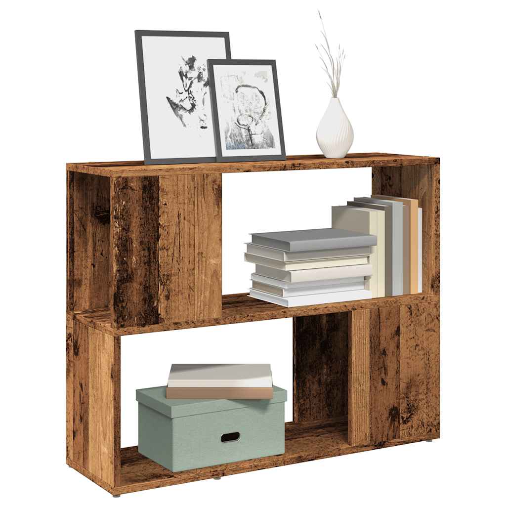 Bokhylle/romdeler gammelt tre 80x24x63 cm