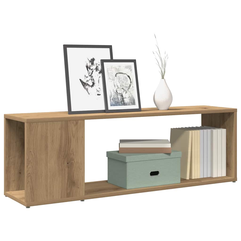 TV-benk artisan eik 100x24x32 cm konstruert tre